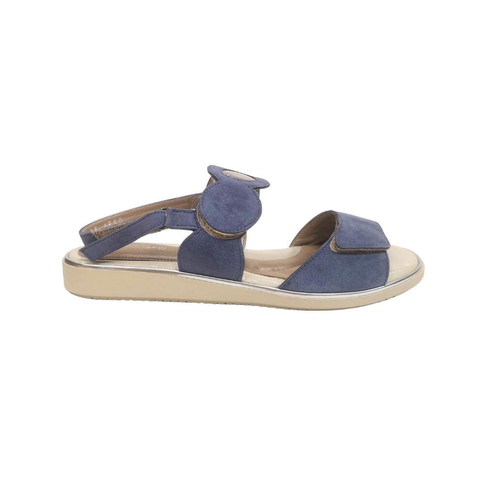 NEW BEAUTIFEEL women's sandra sandal in sky suede